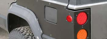 Cherokee Rear Upper Quarter Panel Guards (96 down)