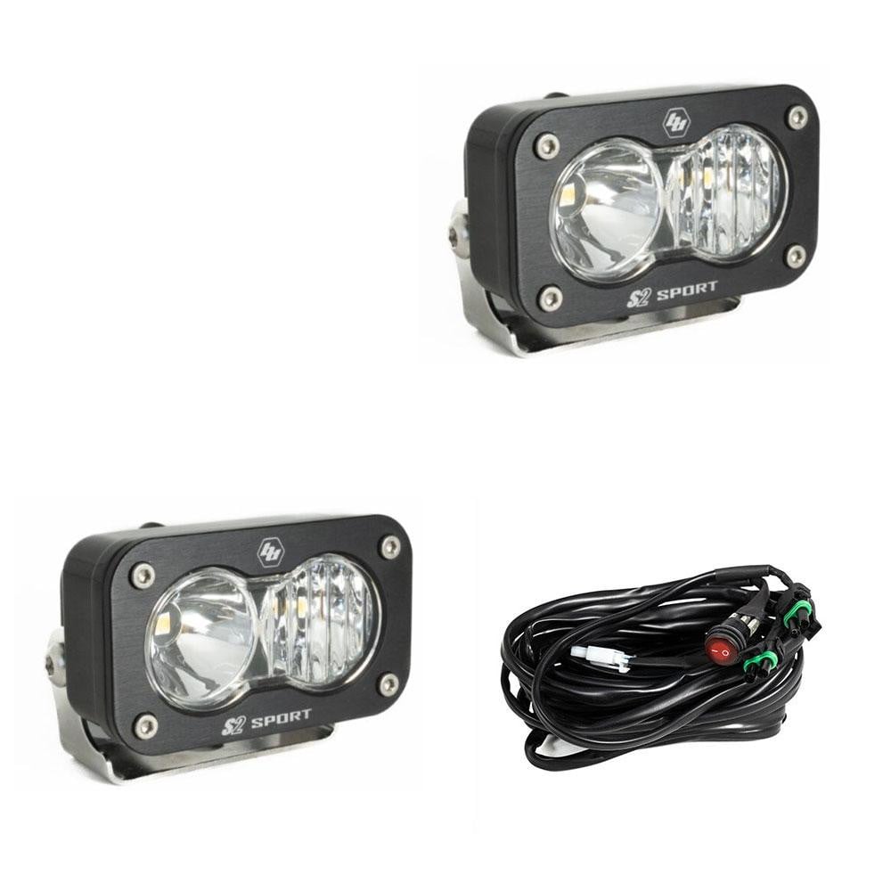 Baja Designs S2 Sport Black LED Auxiliary Light (Pair)