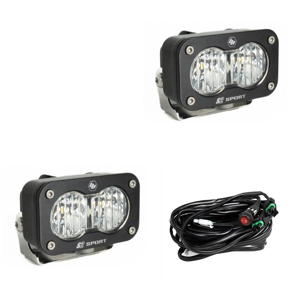 Baja Designs S2 Sport Black LED Auxiliary Light (Pair)