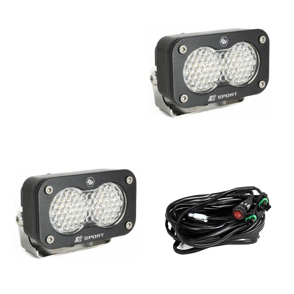 Baja Designs S2 Sport Black LED Auxiliary Light (Pair)