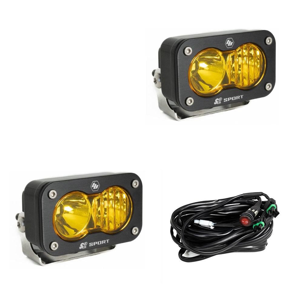Baja Designs S2 Sport Black LED Auxiliary Light (Pair)