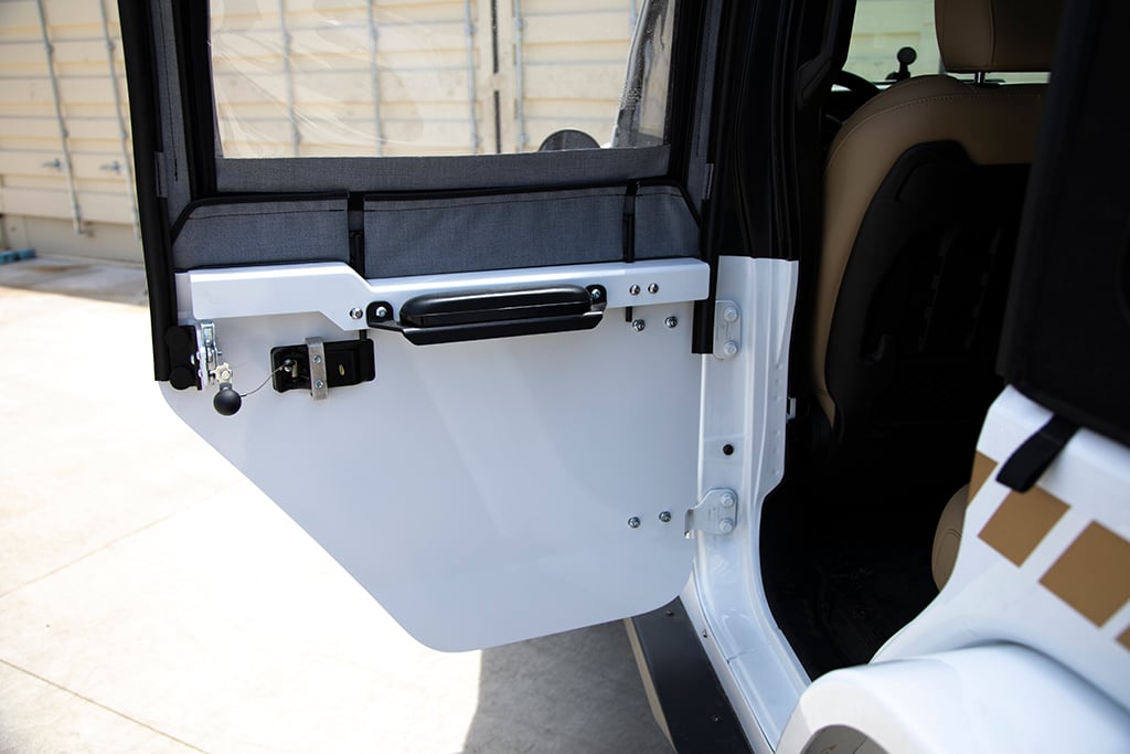 Aluminum Half Doors | Rear | Crusader Trail Doors | Jeep Wrangler JL (2018+) & Gladiator JT (2020+)