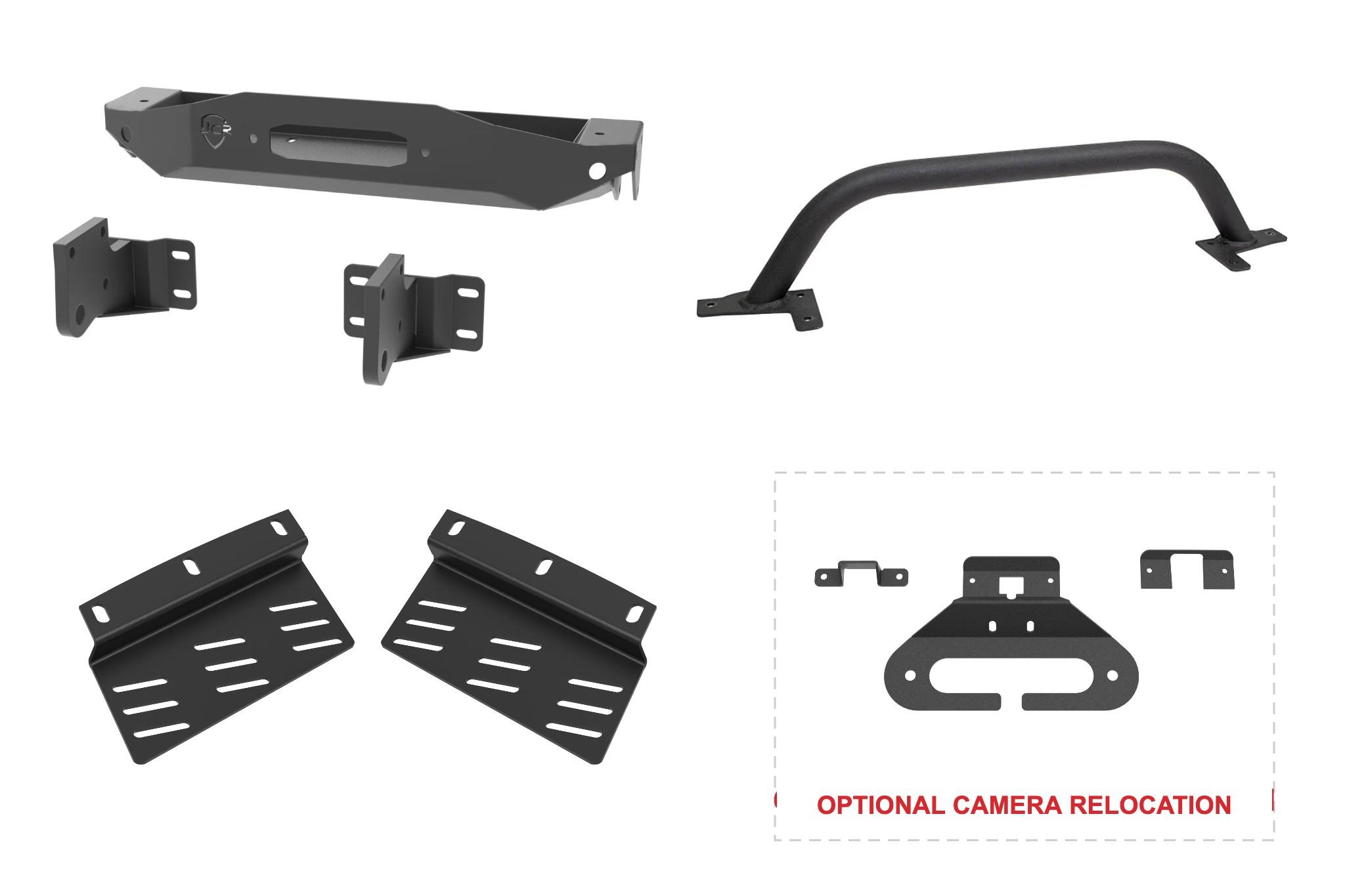 Winch Plate & Baja Hoop Bundle | Ford Bronco Factory Steel Bumper (21+)