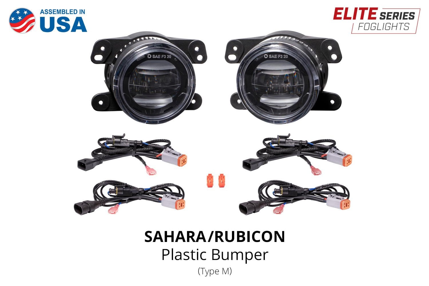 Diode Dynamics Elite Series Fog Lamps (pair) | Jeep Wrangler JL (18+) Plastic Bumper