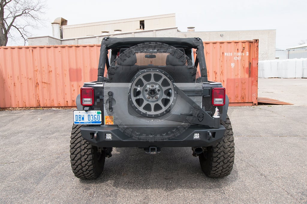 Tire Carrier | Shield Gate Swinging | Jeep Wrangler JK (2007-2018)
