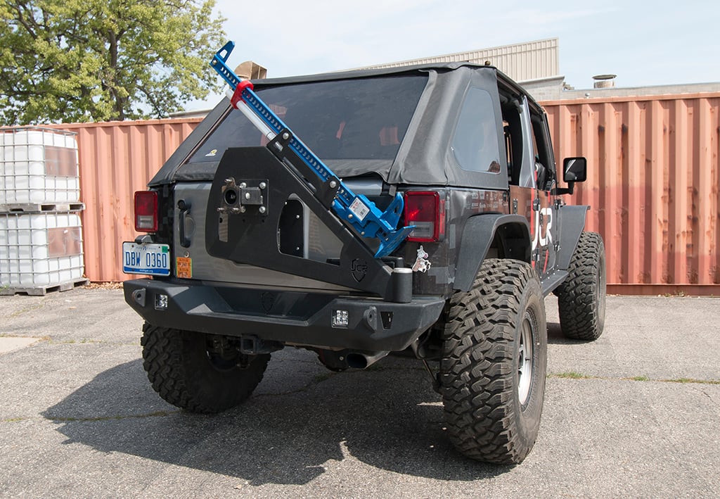 Shield Tire Carrier Hi-Lift Mount | Jeep Wrangler JK  (07-18)