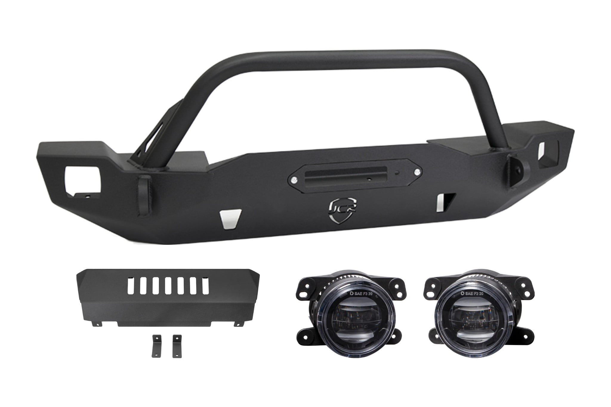 Crusader Front Bumper Bundle | Jeep Wrangler JL (18+) & Gladiator JT (20+)