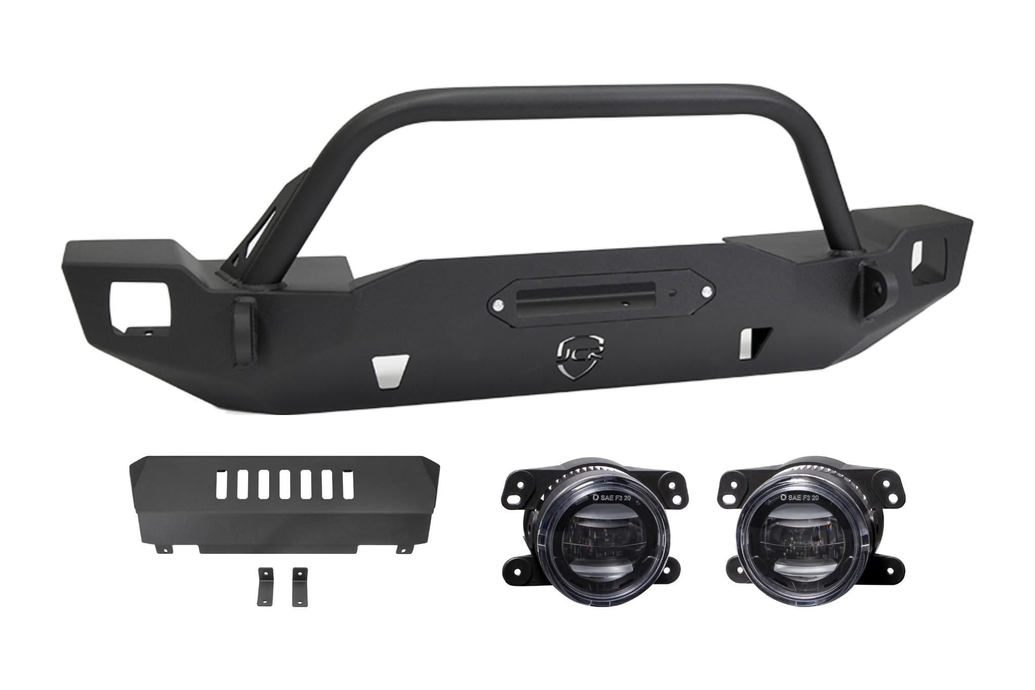 Crusader Front Bumper Bundle | Jeep Wrangler JL (18+) & Gladiator JT (20+)