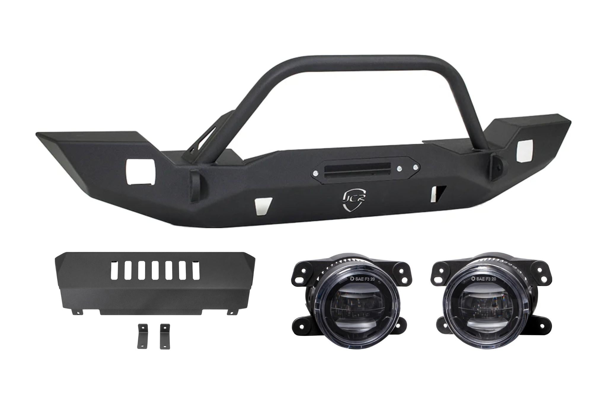 Vanguard Front Bumper Bundle | Jeep Wrangler JL (18+) & Gladiator JT (20+)