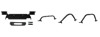 Winch Plate & Hoop Bundle | Jeep Wrangler JL & Gladiator JT Steel Bumper (2018+)