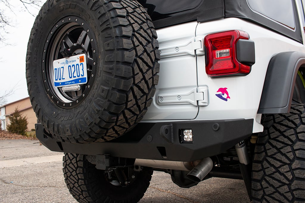 Rear Bumper Mid-width - Tire Carrier Ready | Crusader | Wrangler (2018+)