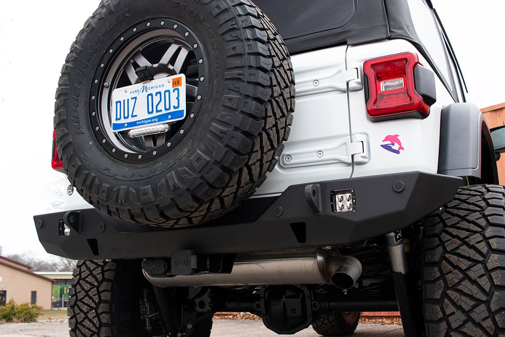 Rear Bumper Full-Width - Tire Carrier Ready | Vanguard | Wrangler (2018+)