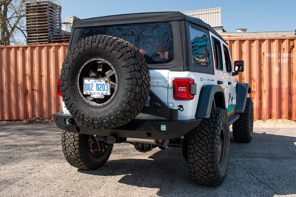 Tire Carrier | Shield Gate Swinging | Jeep Wrangler JL (2018+)