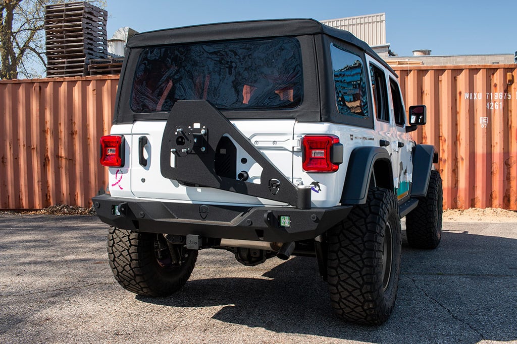 Tire Carrier | Shield Gate Swinging | Jeep Wrangler JL (2018+)