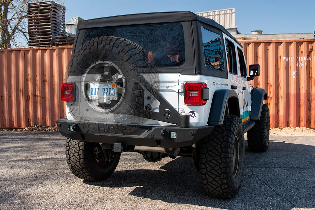 Tire Carrier | Shield Gate Swinging | Jeep Wrangler JL (2018+)