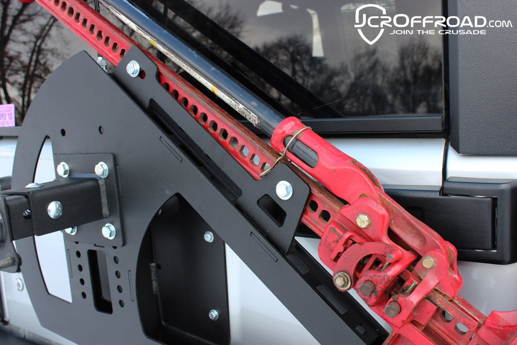 Shield Tire Carrier Hi-Lift Mount | Jeep Wrangler JK  (07-18)