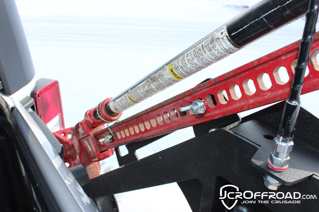 Shield Tire Carrier Hi-Lift Mount | Jeep Wrangler JK  (07-18)