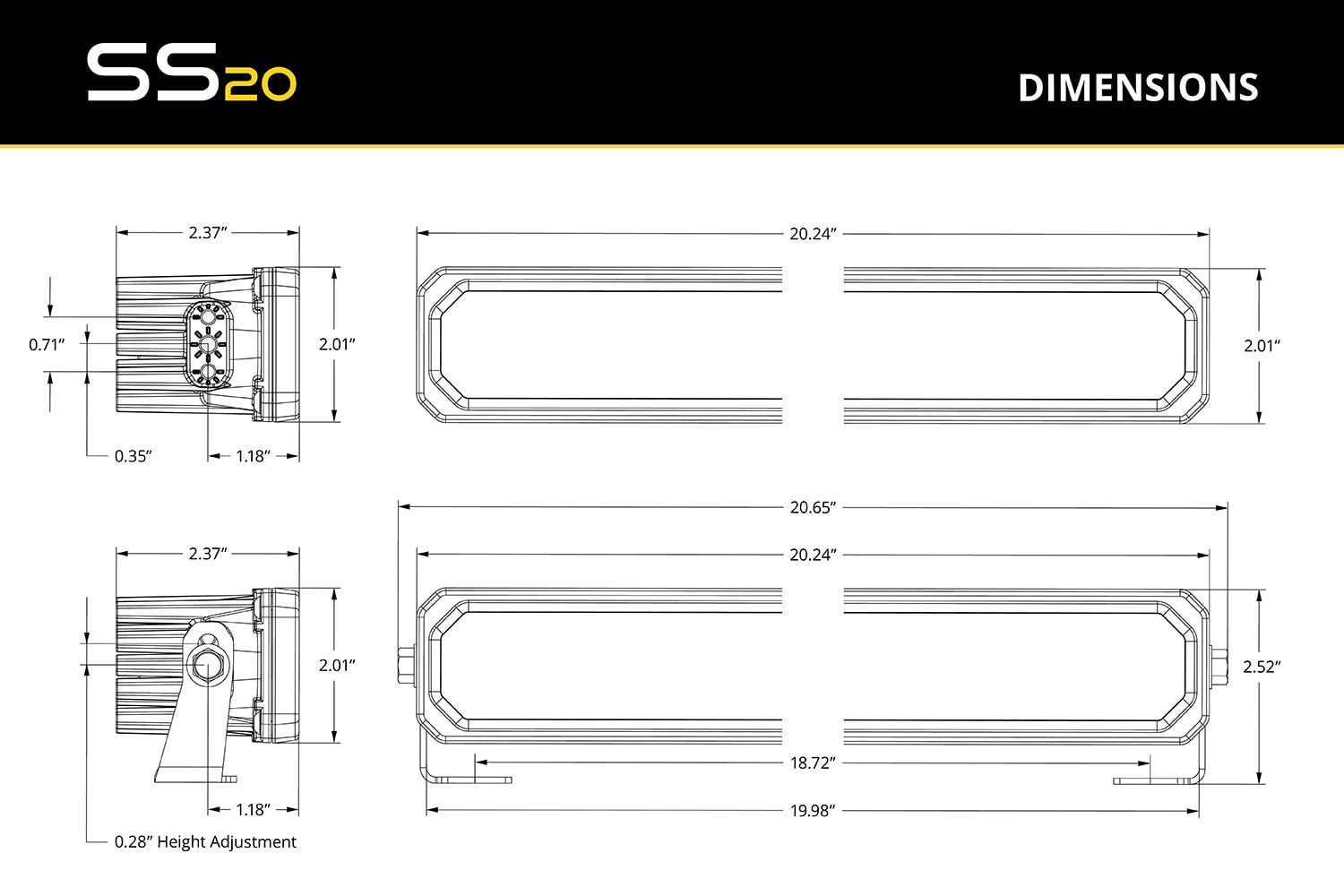Diode Dynamics SS20 LED Light Bar