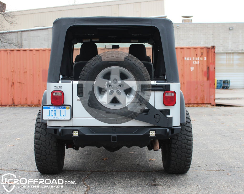 Wrangler Tire Carrier | Shield Gate Swinging | Jeep Wrangler TJ, LJ (97-06)