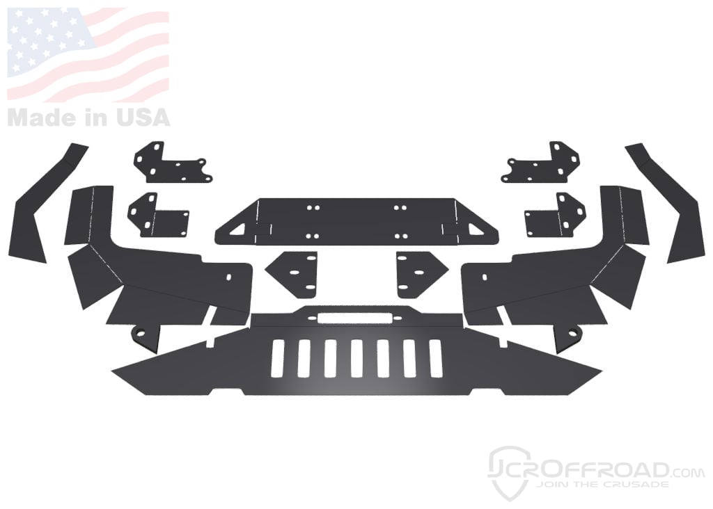 JcrOffroad DIY ZJ Winch Bumper Jeep Grand Cherokee (9298)