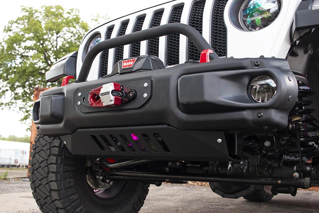 JcrOffroad: JL Wrangler Steel Bumper Skid Plate | 2018+ Jeep Wrangler and  Gladiator