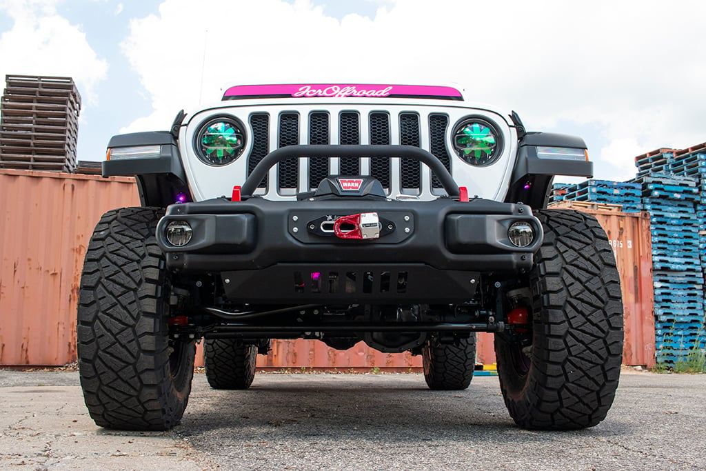 JcrOffroad: JL Wrangler Steel Bumper Skid Plate | 2018+ Jeep Wrangler and  Gladiator