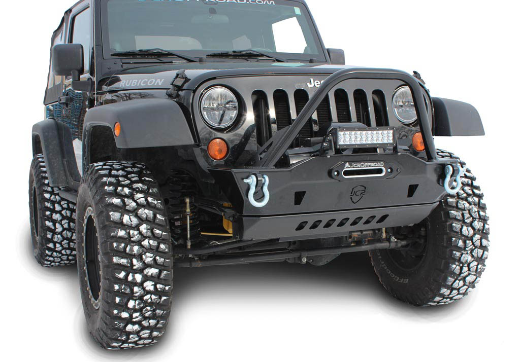JK Front Bumper Mauler Deluxe Stubby Jeep Wrangler (0717) JcrOffroad