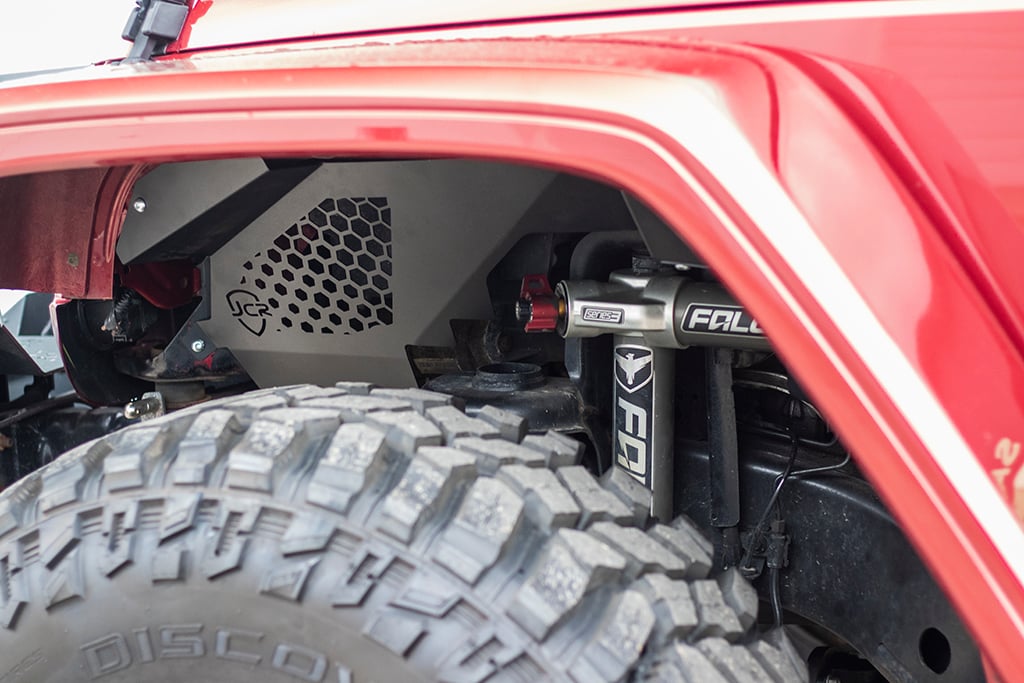 JcrOffroad: JK Falcon Shocks Inner Fender Kit | Front | Jeep Wrangler  (07-18)