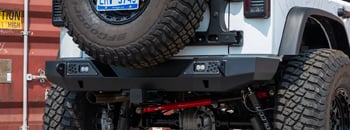 Rear Bumper Mid-width - Tire Carrier Ready | Crusader | Jeep Wrangler (07-18)