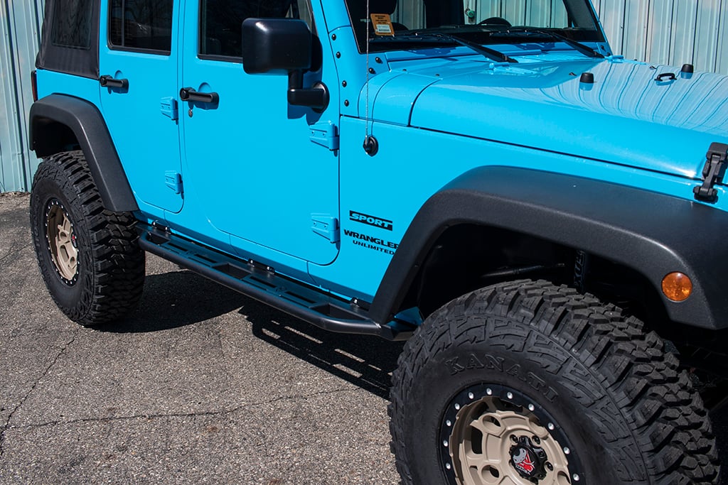 JcrOffroad: Jeep Rock Sliders | Classic | 4 Door Jeep Wrangler JKU (07-18)