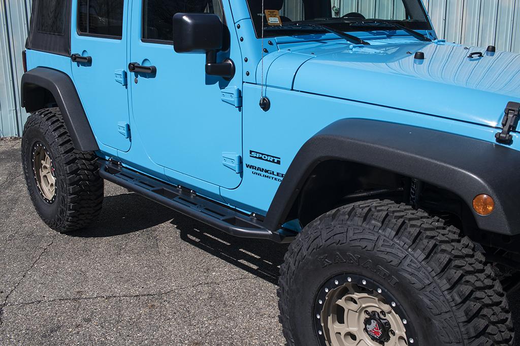 JcrOffroad Jeep Rock Sliders Classic 4 Door Jeep Wrangler JKU (0718)