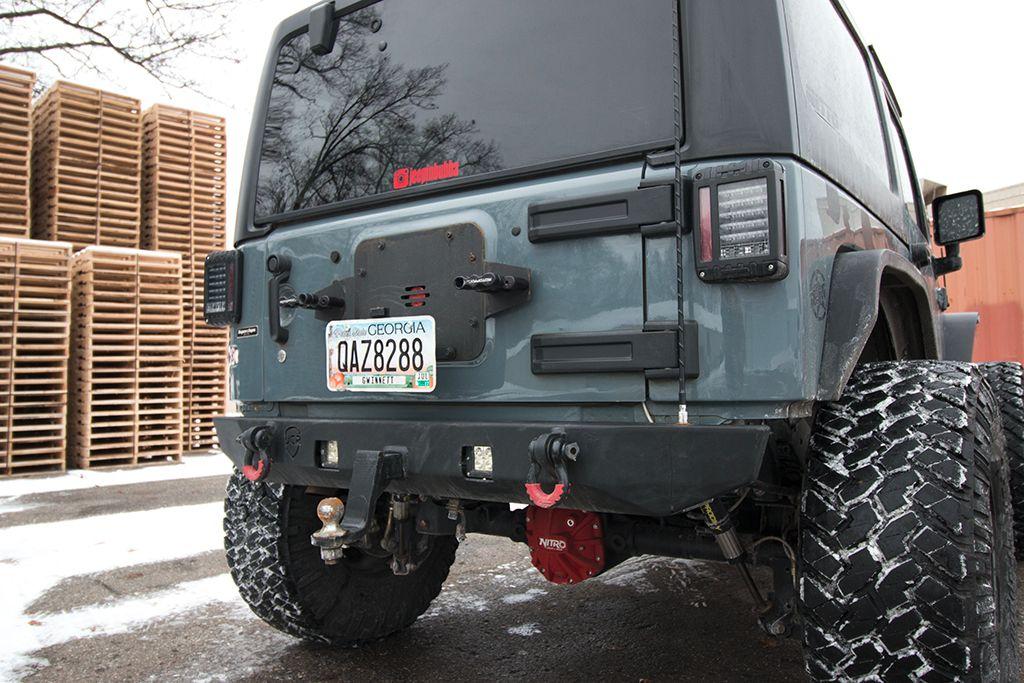 JcrOffroad: Jeep Gas Can Holder | Rotopax Trailgate Plate | Jeep Wrangler JK  (07-18)