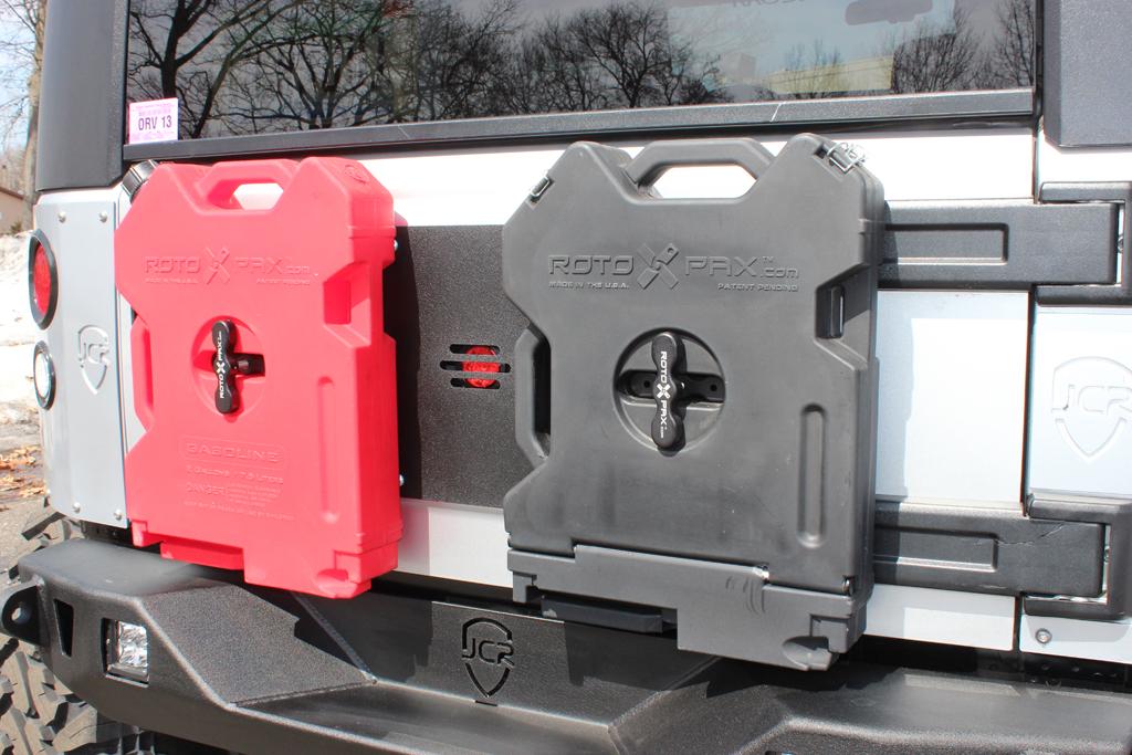 Jeep Gas Can Holder | Rotopax Trailgate Plate | Jeep Wrangler JK (07-18)