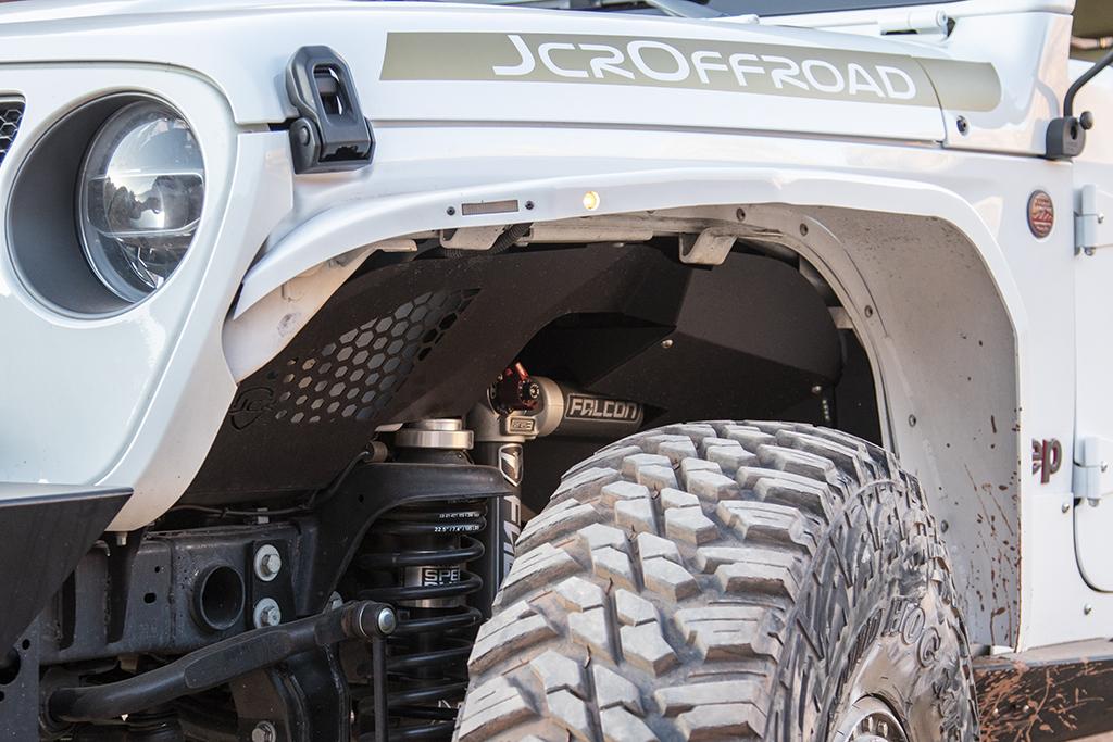 JcrOffroad: JL/JT Falcon Shock Inner Fender Kit | Front | 2018+ Jeep  Wrangler and Gladiator