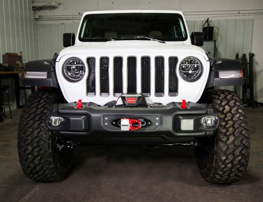 JcrOffroad JL Wrangler Steel Bumper Winch Plate 2018 Jeep