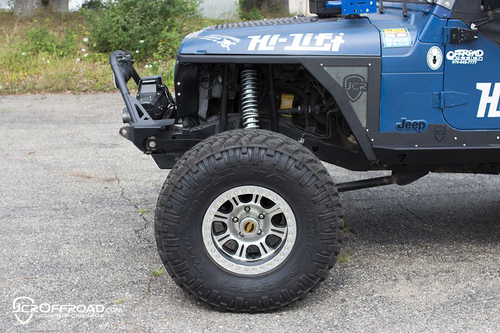JcrOffroad Jeep HiLine Fenders Steel or Aluminum Front Mauler
