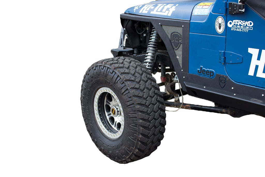 JcrOffroad Jeep HiLine Fenders Steel or Aluminum Front Mauler