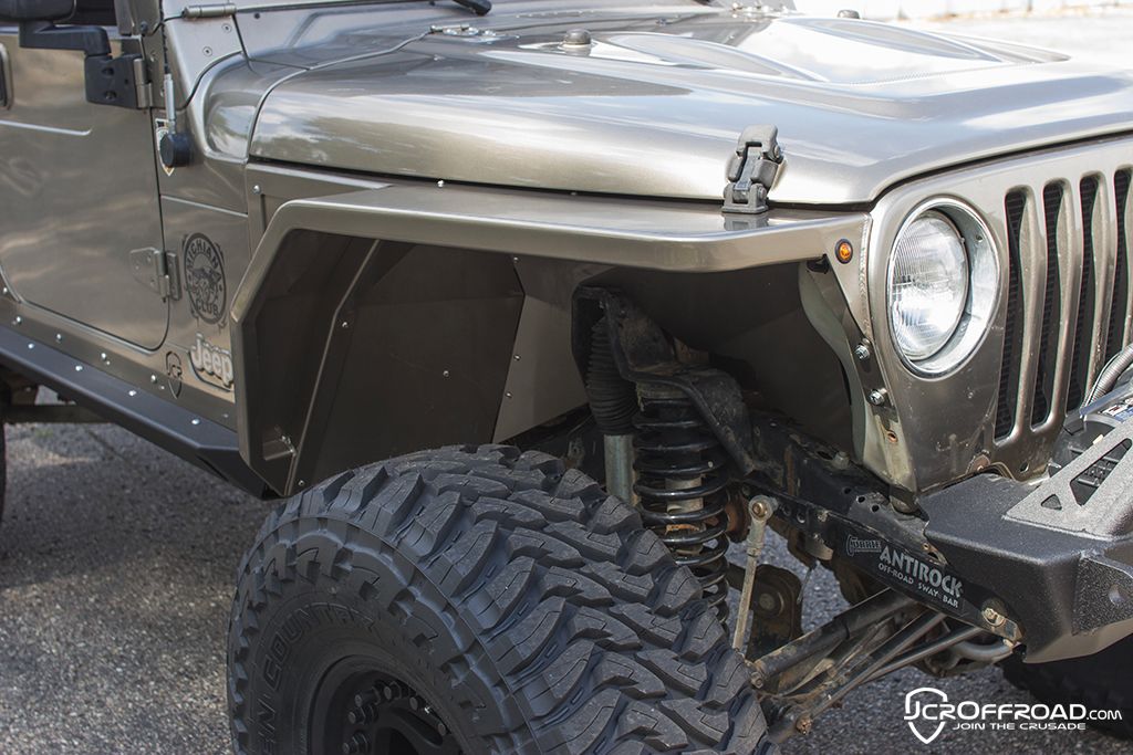 JcrOffroad Jeep HiLine Fenders Steel Front Vanguard Wide Jeep Wrangler TJ, LJ (9706)