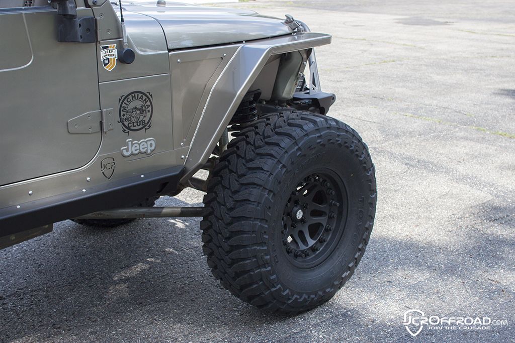 JcrOffroad Jeep HiLine Fenders Steel Front Vanguard Wide Jeep