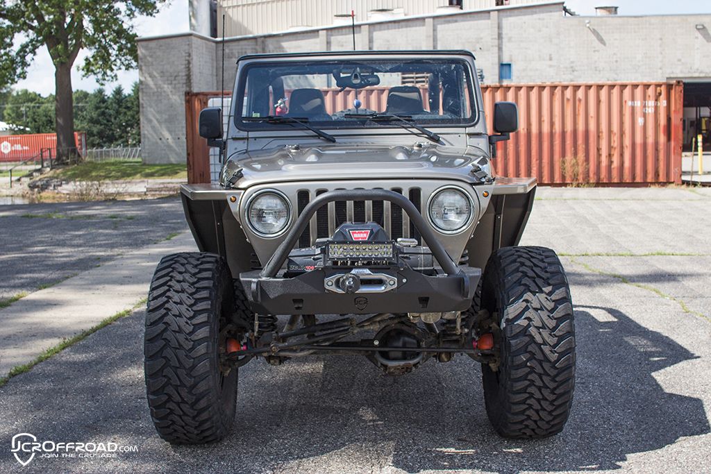 JcrOffroad Jeep HiLine Fenders Steel Front Vanguard Wide Jeep Wrangler TJ, LJ (9706)
