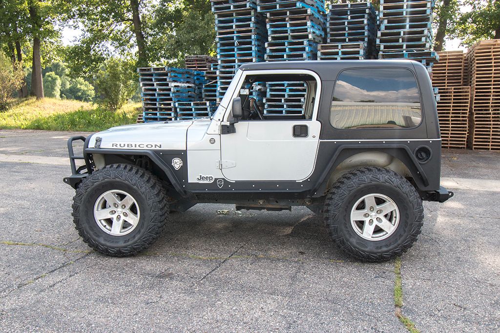 flat fenders jeep tj.