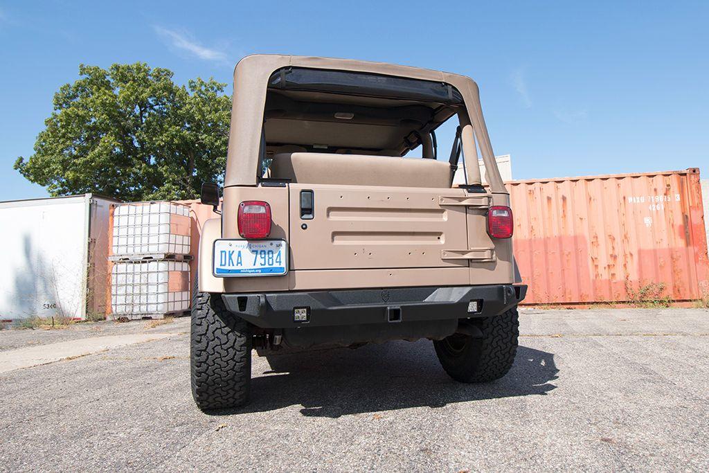 Wrangler Rear Bumper | Crusader Mid-Width | Jeep TJ, LJ, YJ (86-06)