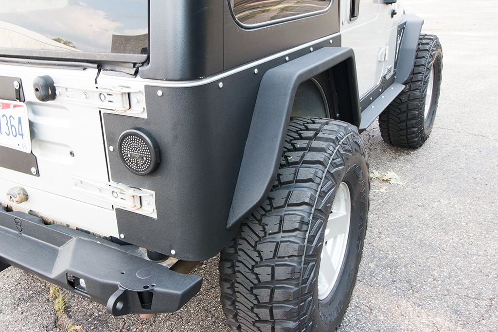 Jeep Tube Fenders | Rear Crusader Mid-Width | Wrangler TJ, LJ, YJ (87-06)