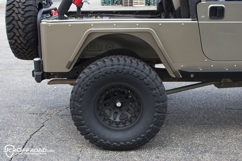 JcrOffroad Jeep Tube Fenders Steel or Aluminum Rear Vanguard Full