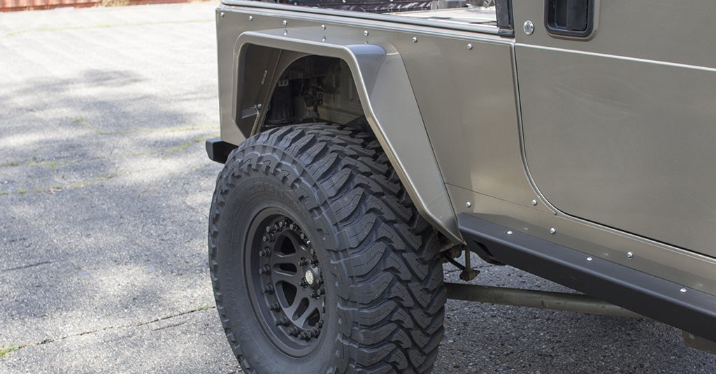 JcrOffroad Jeep Tube Fenders Steel or Aluminum Rear Vanguard Full