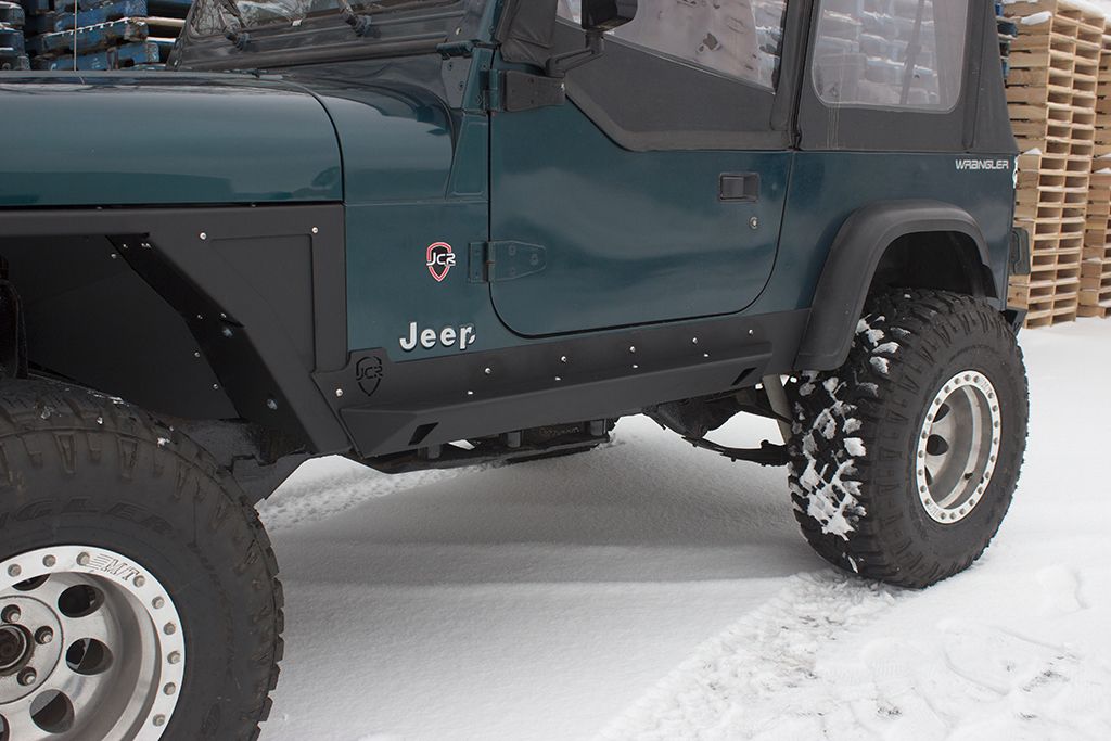 JcrOffroad Wrangler Rock Sliders Crusader Jeep TJ, LJ, YJ (8706)