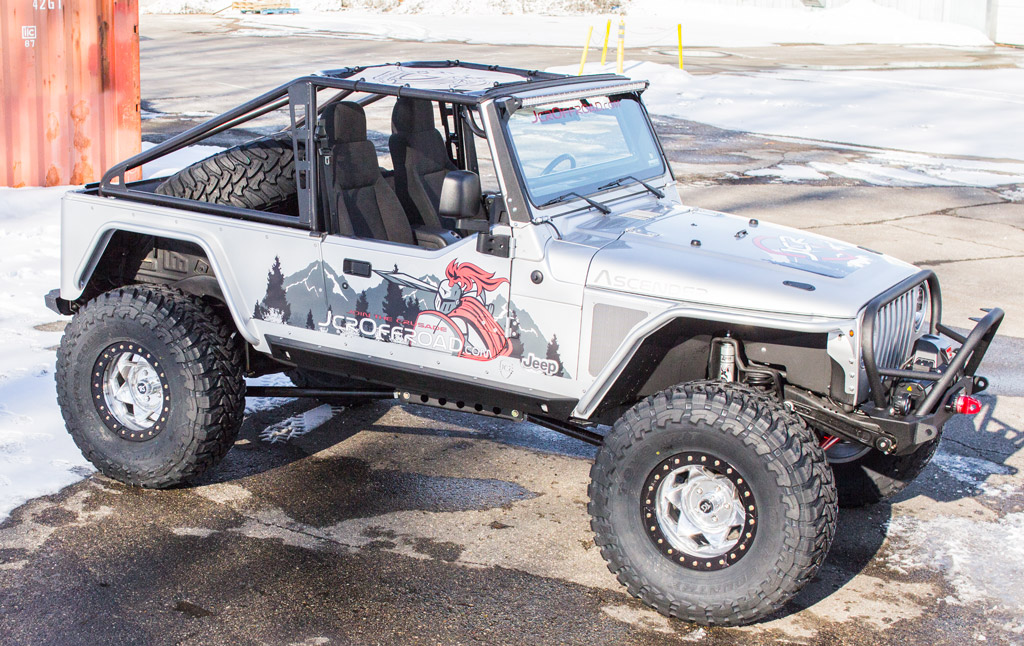 JcrOffroad Wrangler Rock Sliders Crusader Jeep TJ/LJ (9706)