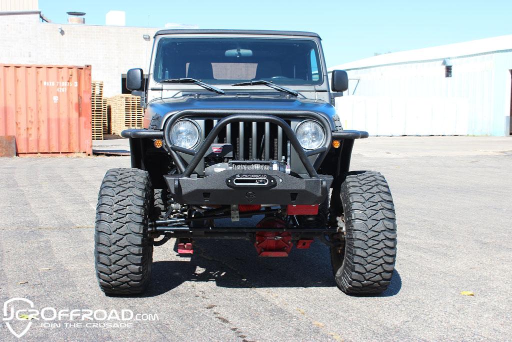 JcrOffroad: Wrangler Front Bumper | Mauler Stubby Deluxe | Jeep TJ (97-06)