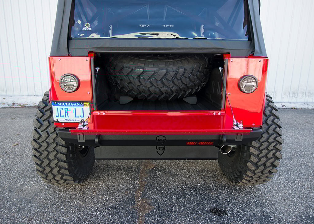 JcrOffroad TJ/LJ Aluminum Drop Down Tailgate Jeep TJ (9706)