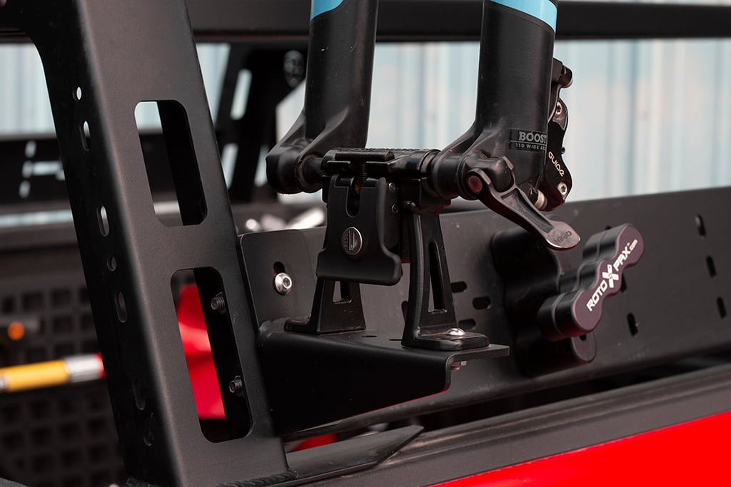JcrOffroad Bed Rack Bike Mount